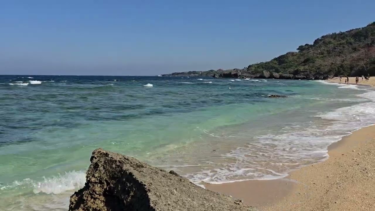 蛤板灣沙灘的清澈海浪1