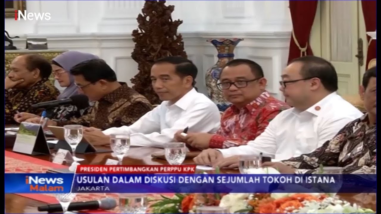 Bertemu Sejumlah Tokoh, Presiden Jokowi Pertimbangkan Perpu KPK - iNews Malam 26/09