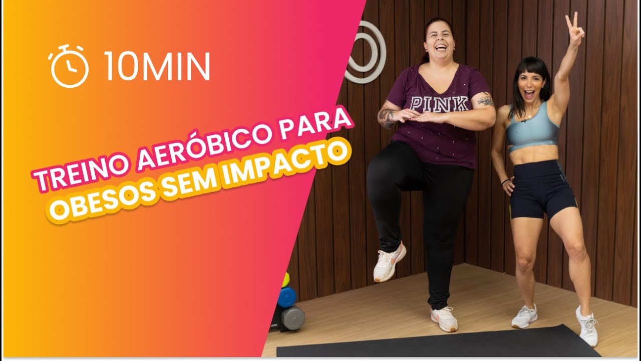 Treino aeróbico para obesos sem impacto - Carol Borba