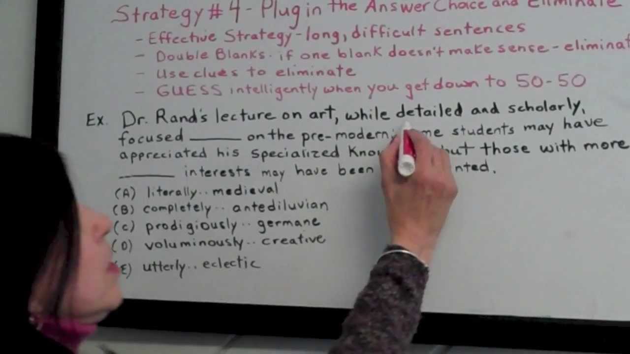 The 4 SAT Sentence Completion Strategies You MUST Know!