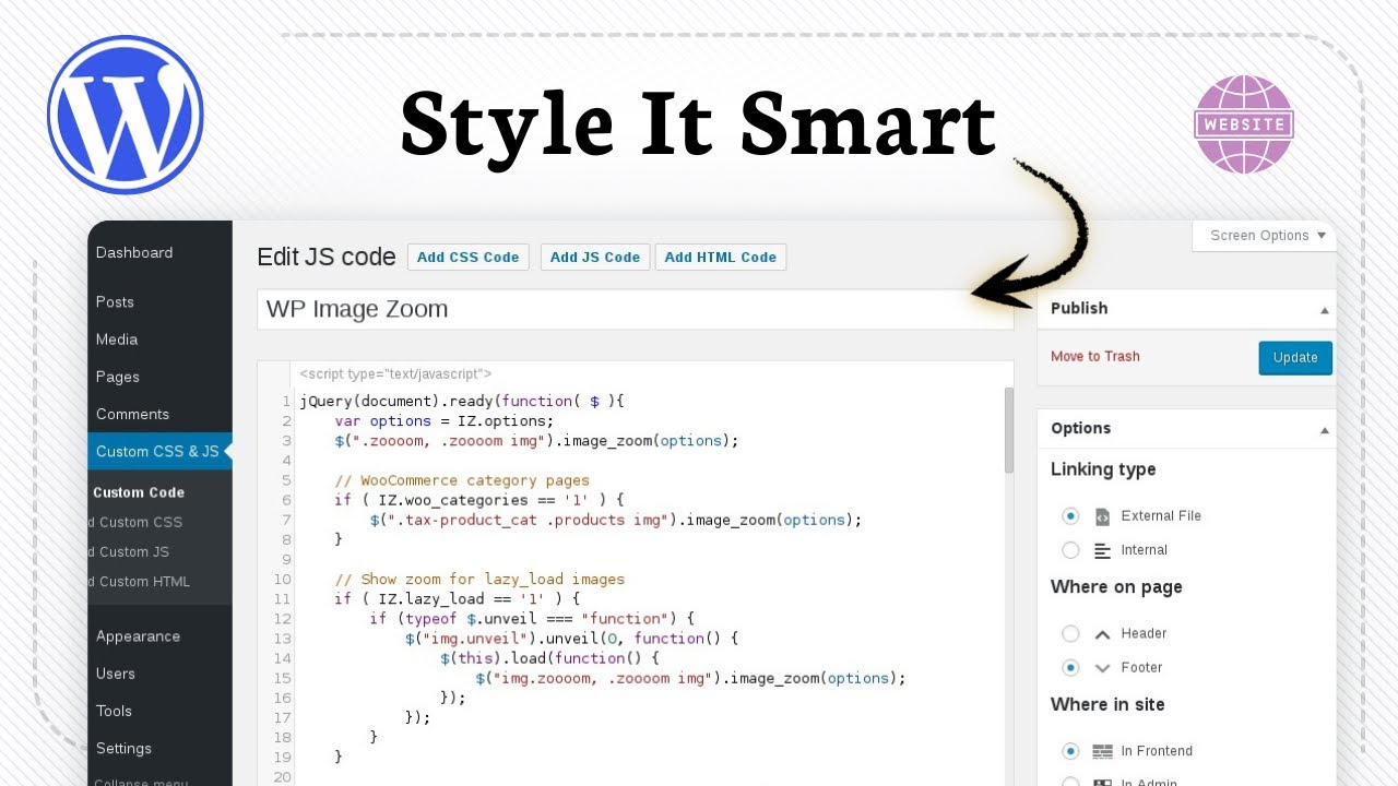 Как добавить пользовательский CSS в WordPress (настройки темы)