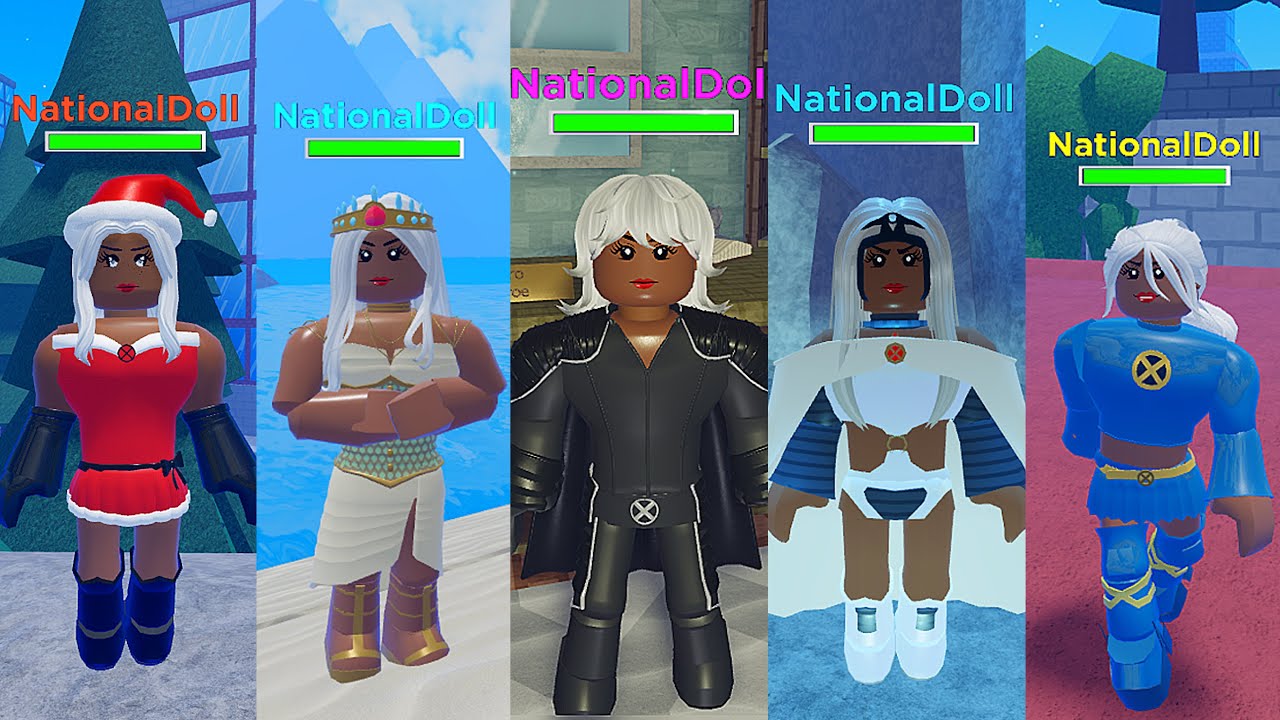 Storm skins comparison. Heroes online world roblox game