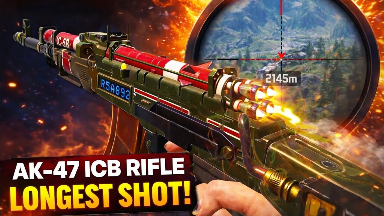 Longest shot by Ak47 icb rifle 🤯 #codm