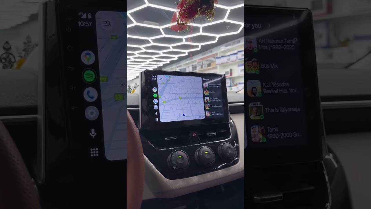 ANDROID SCREEN AND 360 DEGREE CAMERA FOR TOYOTA COROLLA#androidscreen #360degreecamera