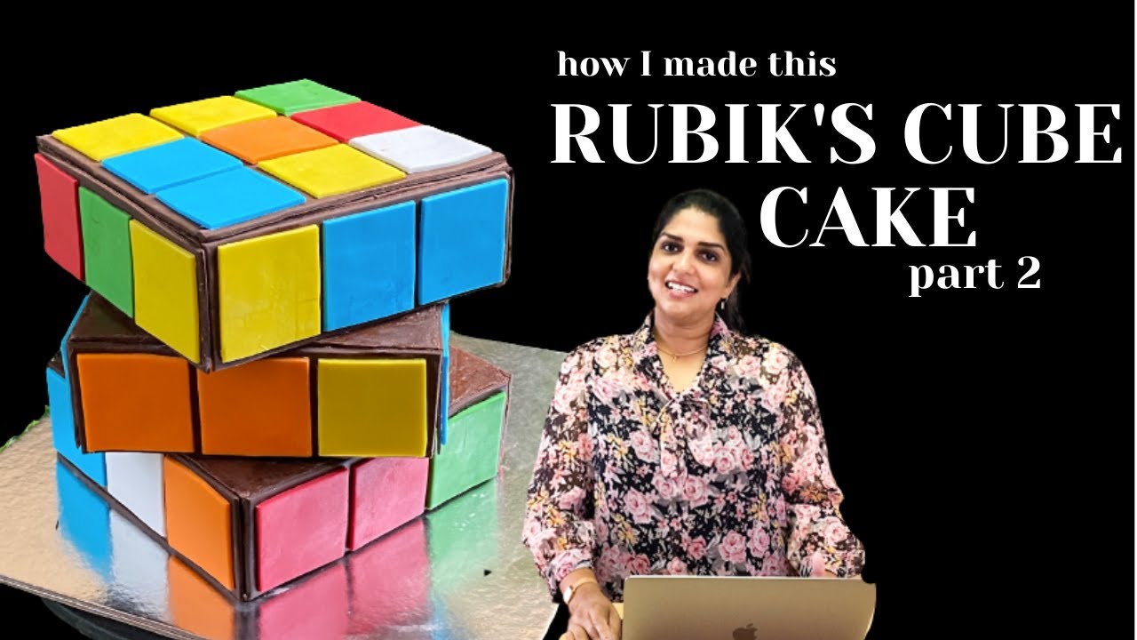 How To Make A Rubik's Cube Cake #rubikscubecaketutorial #rubikscubecake #rubikscubetutorial #rubiks
