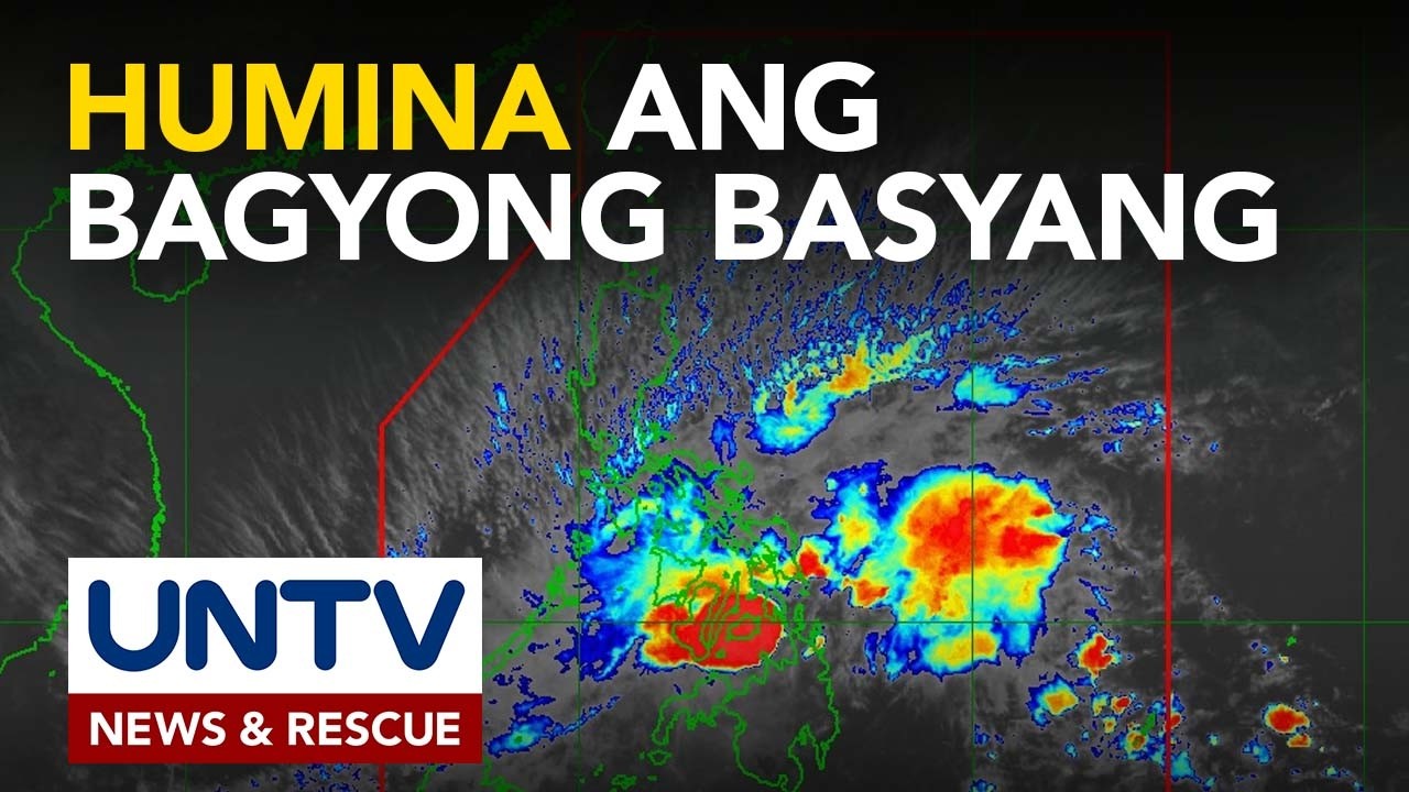 Bagyong Basyang, humina ayon sa PAGASA