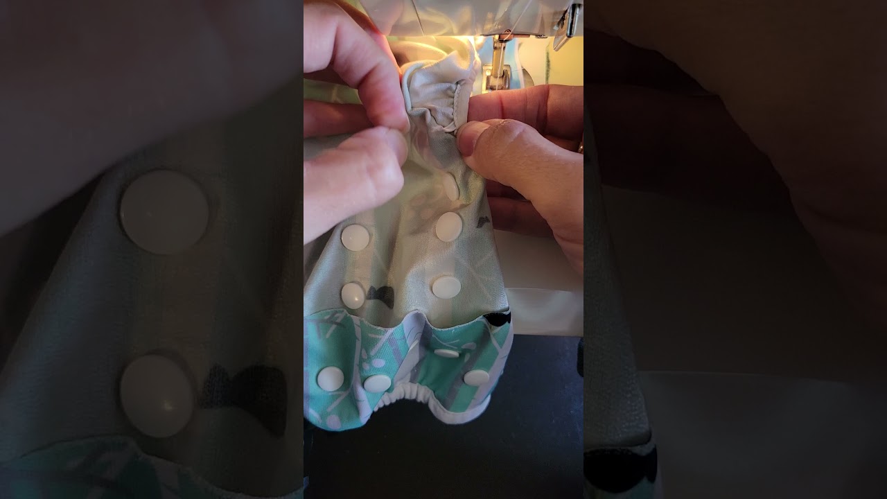 Refreshing elastics on Thirsties gussets.