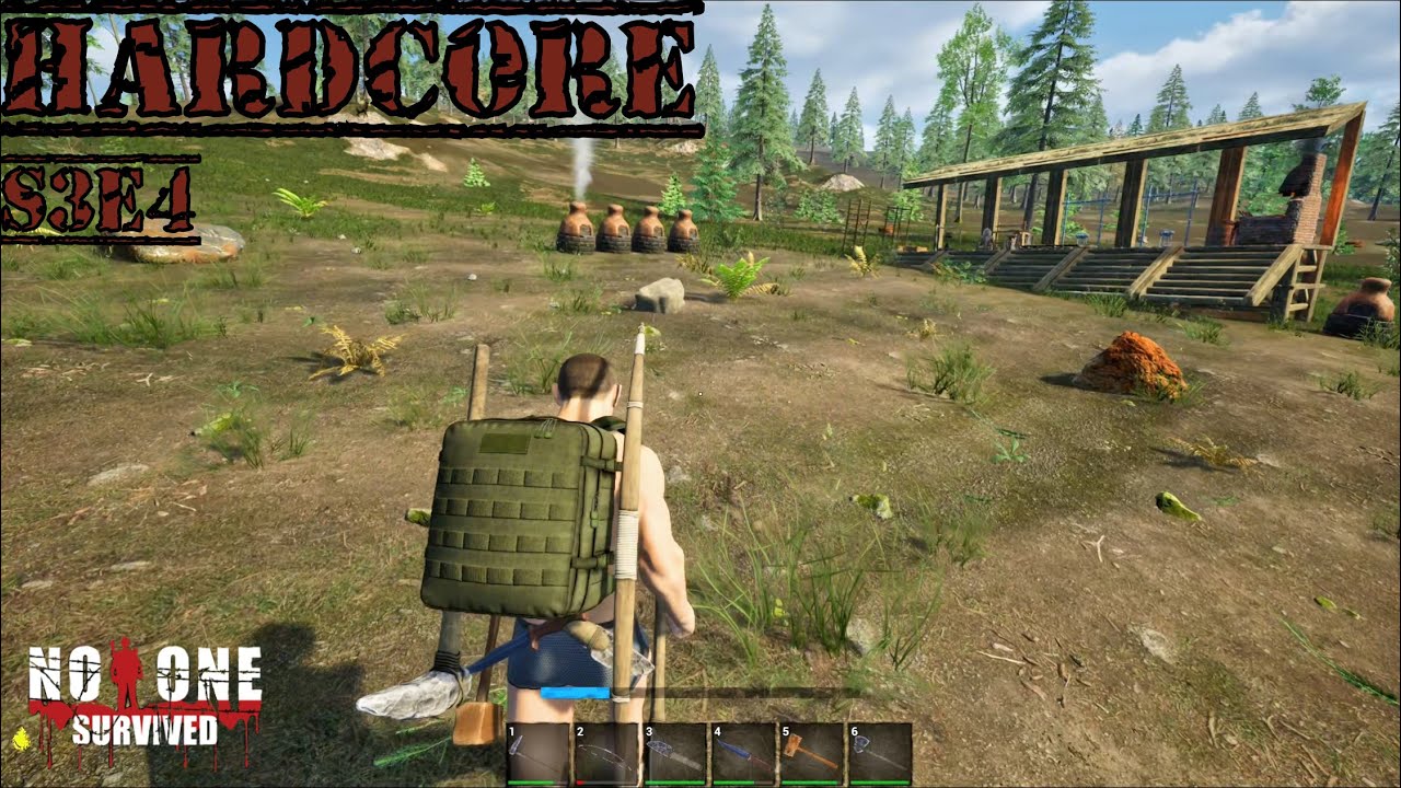No One Survived S3E4 HARDCORE. Mining Camp. Let's Play Solo
