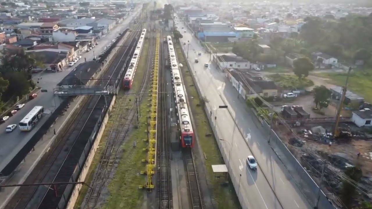 Jundiapeba Drone Sobrevoa Estação Trem 🚆 Jundiapeba e arredores  Mogi das Cruzes