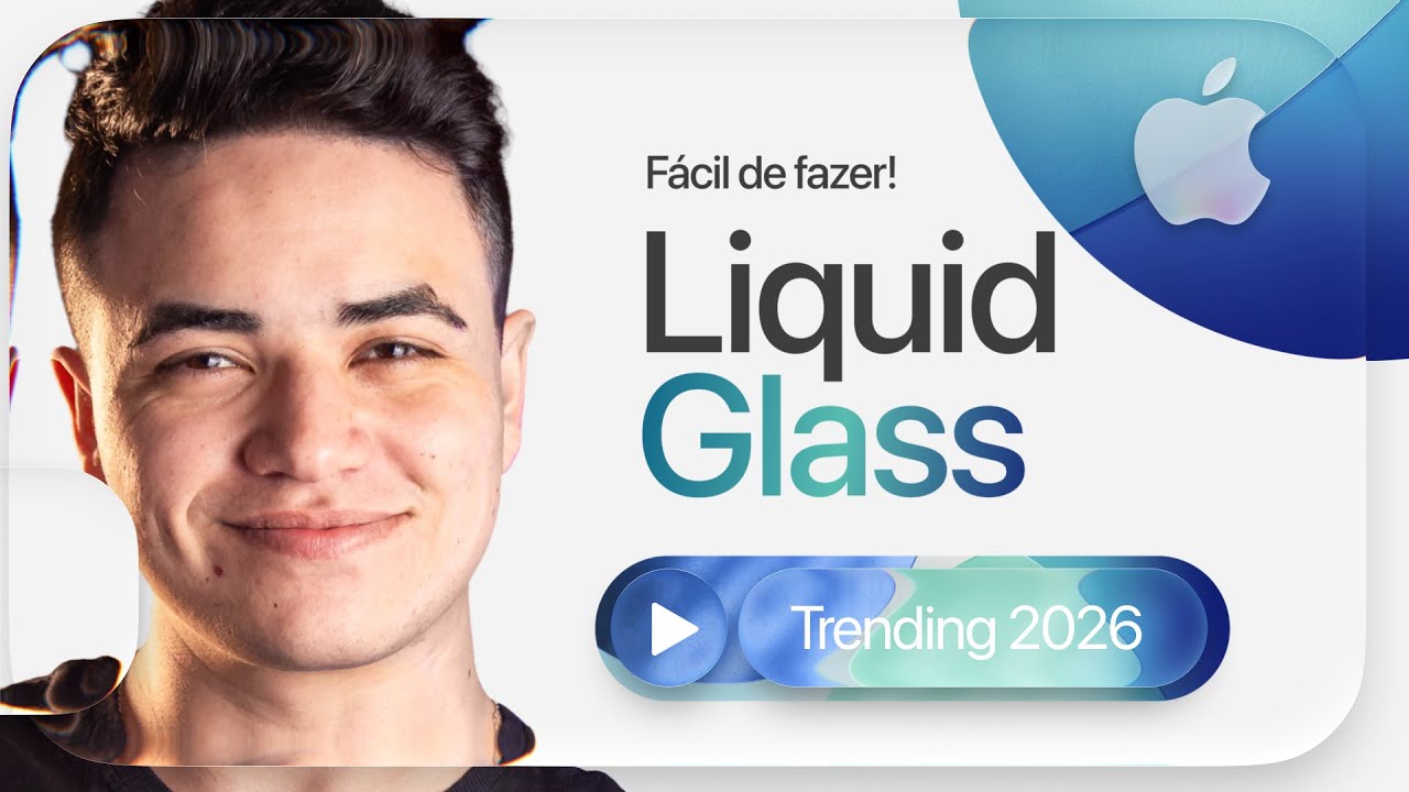 🔥 ESSE EFEITO VAI SER FEBRE em 2026! Tutorial Liquid Glass