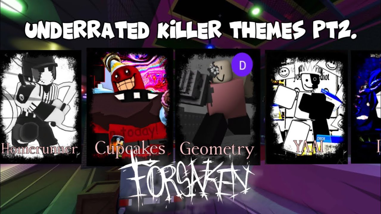 SERVER WIPING With UNDERRATED Killer Chase Themes PT2. (Roblox Forsaken)