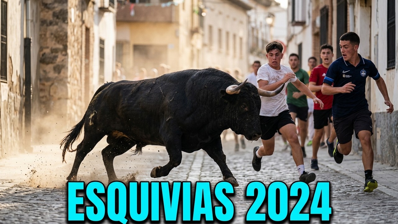 Encierro Esquivias 2024 🏃🐂  (3 Reses)