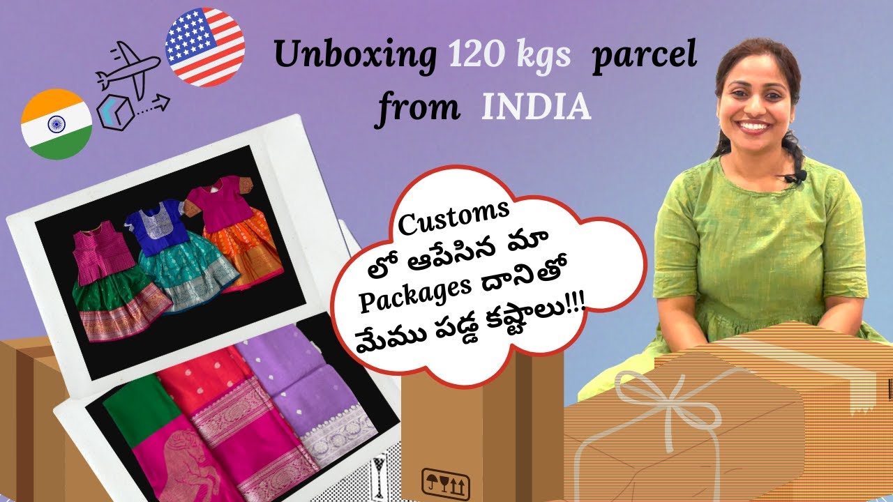 Unboxing 120 kgs package from India to USA||House warming Package from India||California ,USA