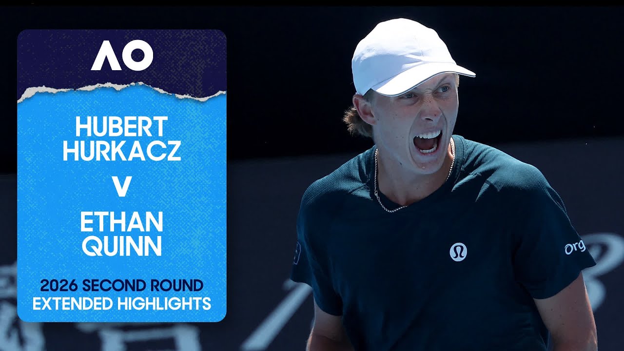 Hubert Hurkacz v Ethan Quinn Extended Highlights | Australian Open 2026 Second Round