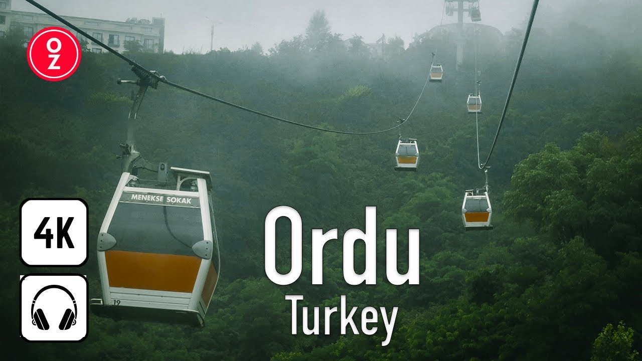 ORDU Boztepe Altınordu Teleferik Macerası | Cable Cars - Turkey 🇹🇷 [4k 60fps]
