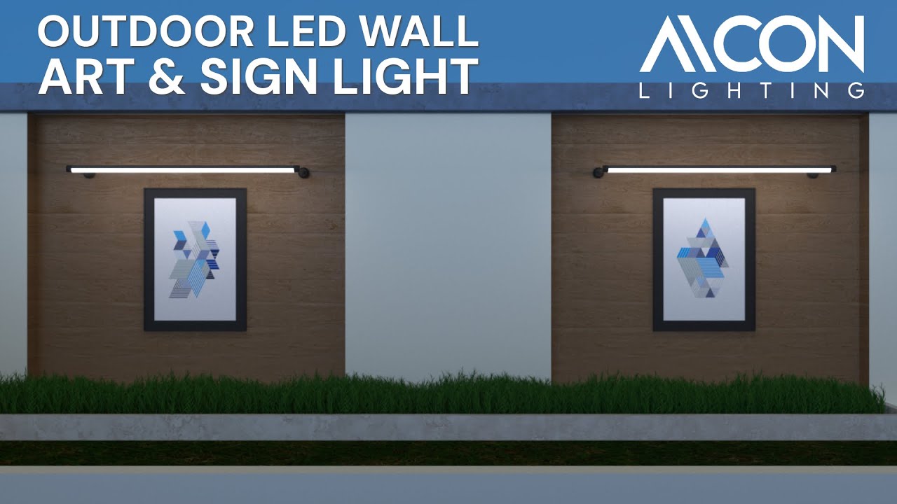 Light Outdoor Art and Signage with an Exterior LED Sign Light