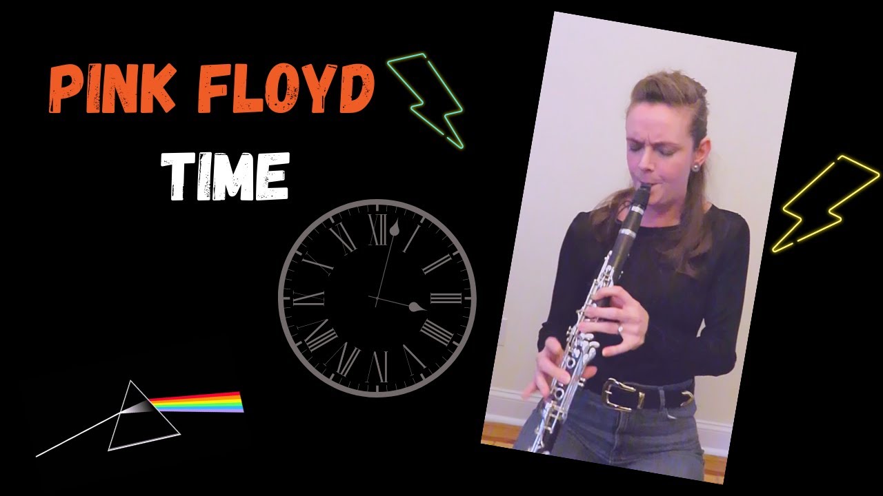 Pink Floyd Time Guitar Solo- Electric Clarinet Cover!