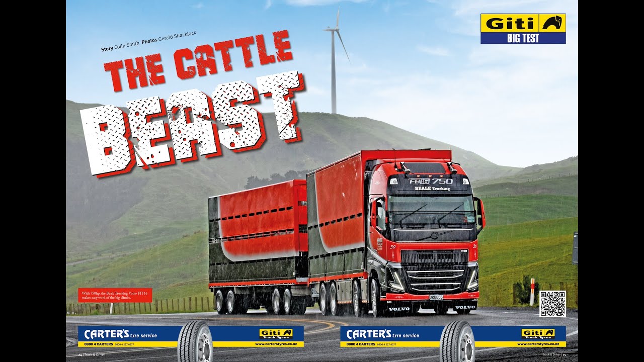 GITI Tyres Big Test, 750hp the new Beale Trucking Volvo FH 16 750 Globetrotter XL