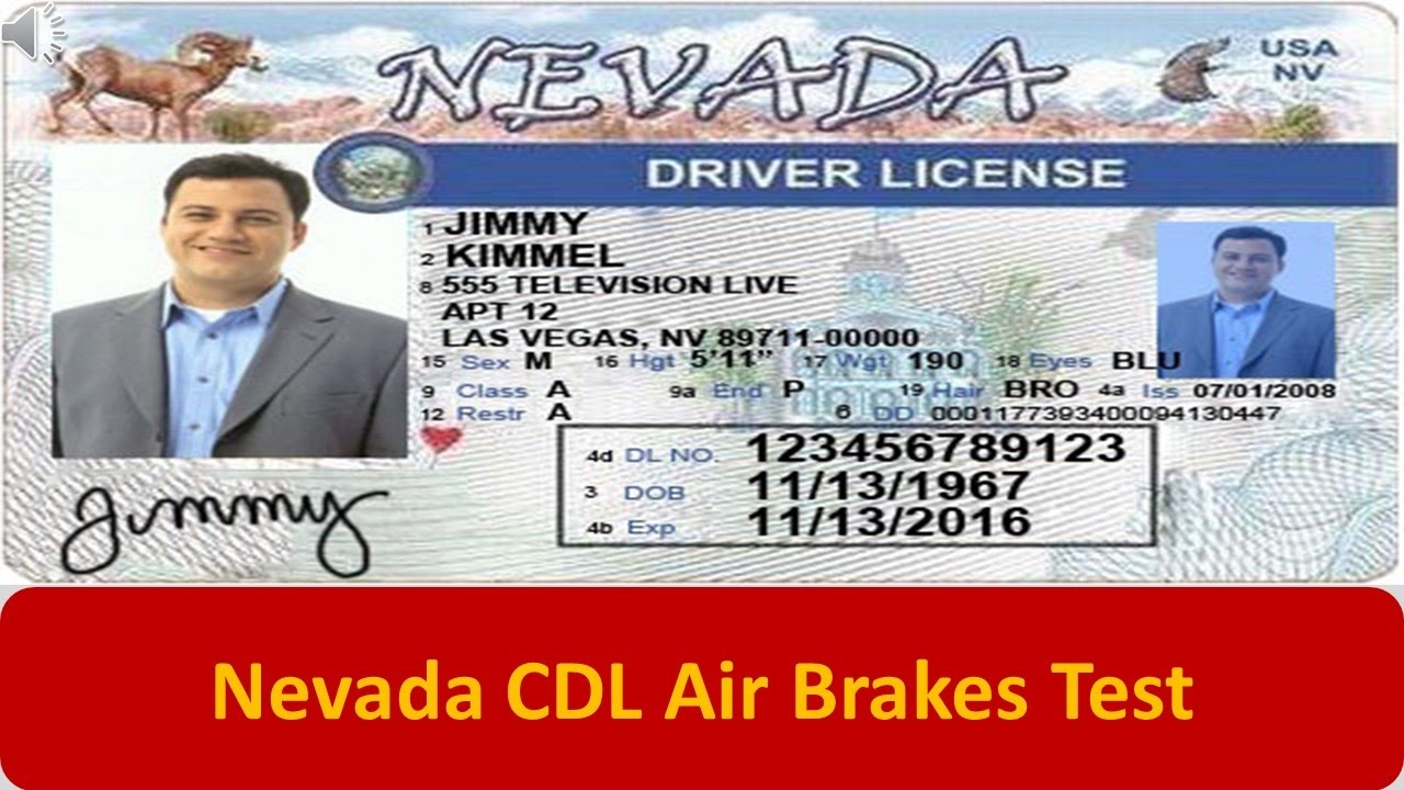 Nevada CDL Air Brakes Test