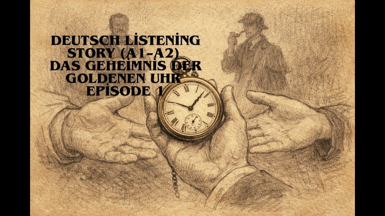 Deutsch Listening Story (A1–A2) | Das Geheimnis der goldenen Uhr | Episode 1