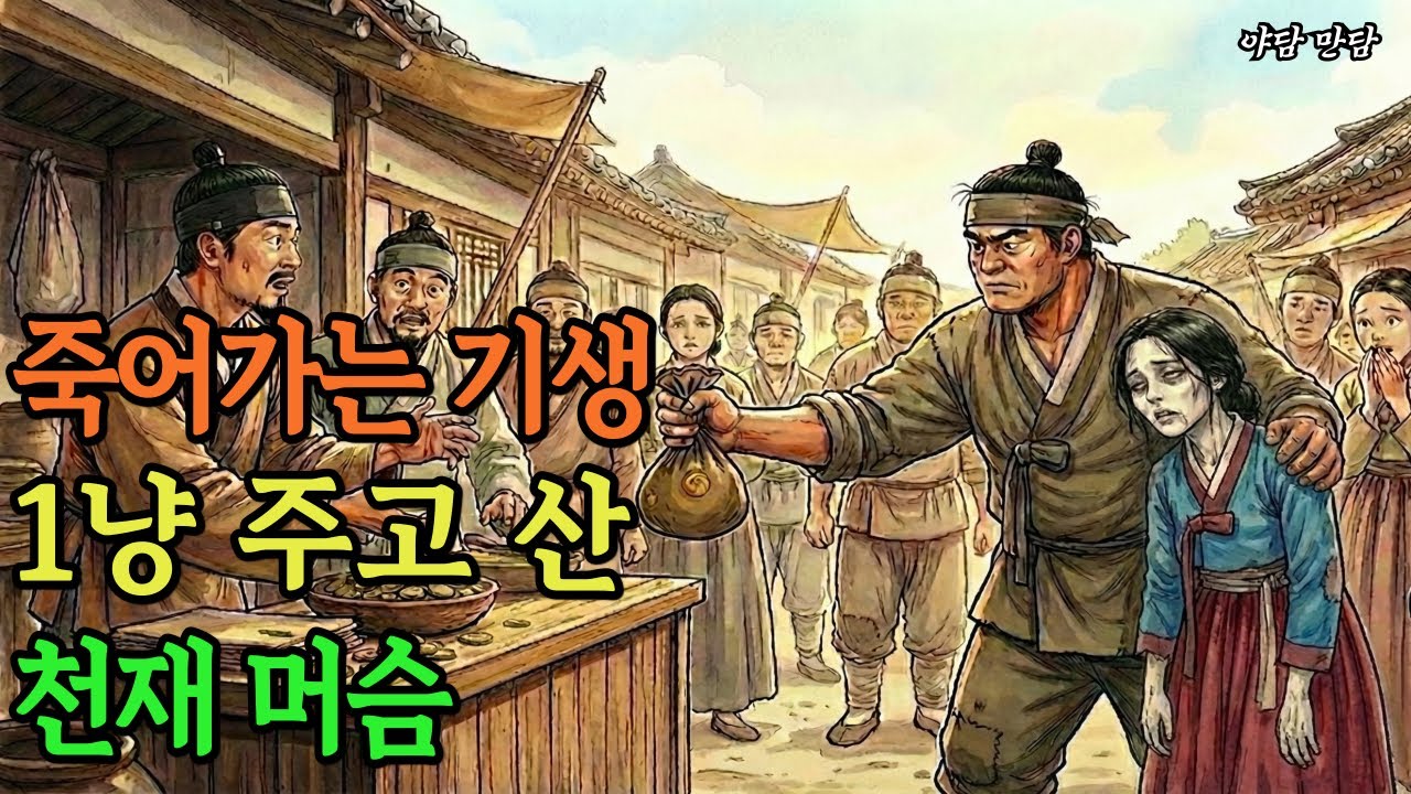 죽어가는 기생 1냥주고 산 천재머슴|야담-만담-옛날이야기--오디오북-수면동화