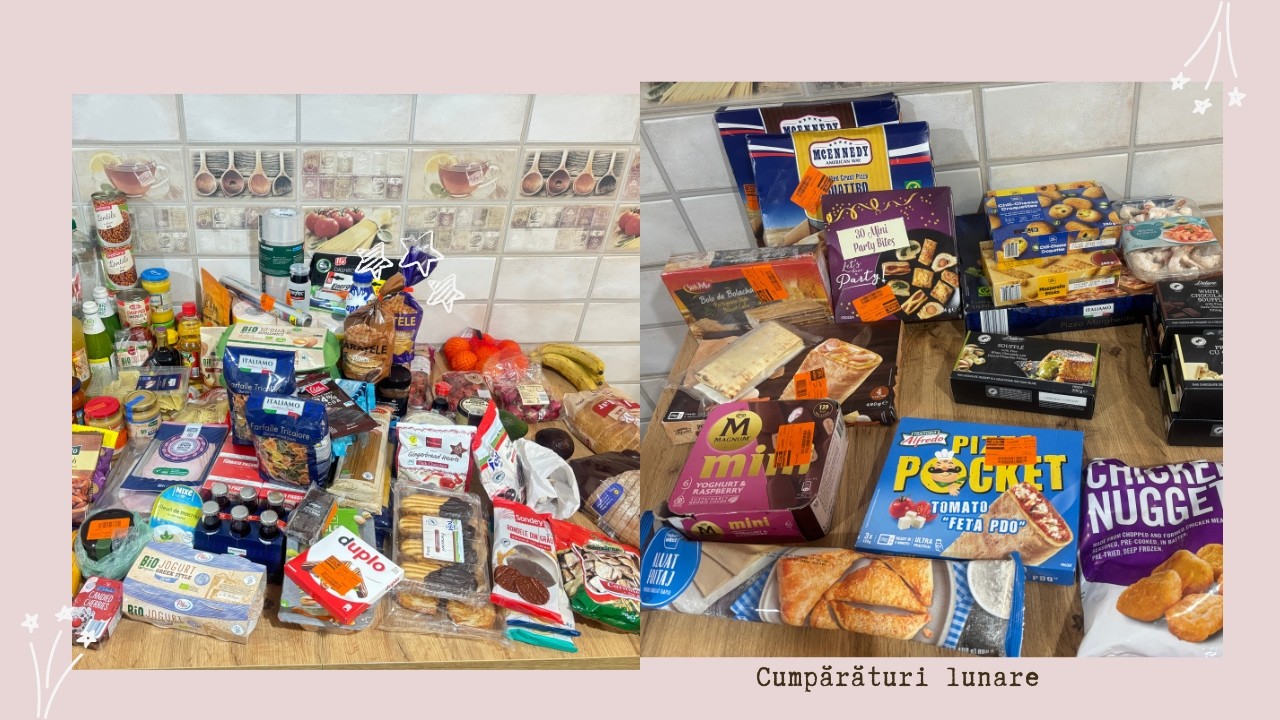 Aprovizionarea lunară, cu 1.930 lei 🛒💊🍕🥓| ALIELA#shoppinghaul #hugeshopping #groceryhaul