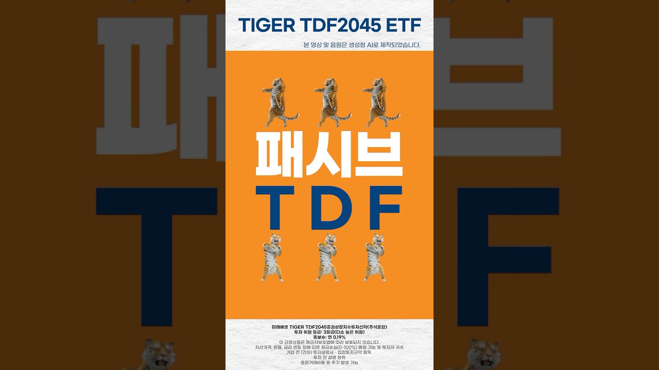 [Tiger Song] 너희가 TDF를 아느냐 (Feat. TIGER TDF2045 ETF)