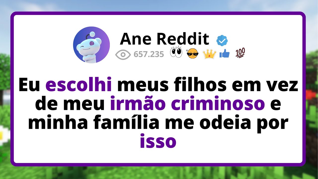 Eu ESCOLHI meus FILHOS em vez de meu IRMÃO CRIMINOSO e minha família me ODEIA por isso