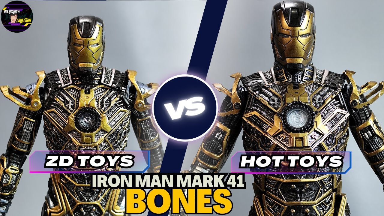 Battle Of Zd Toys Iron Man Bones Vs Hot Toys Ironman mark 41 - Which Is Better?