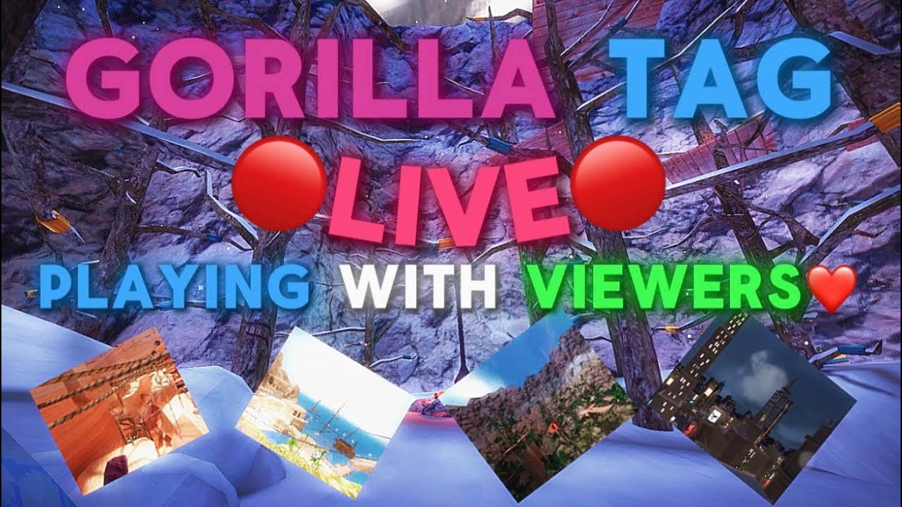 🔴GORILLA TAG LIVE🔴 PLAYING WITH VIEWERS❤️ ROAD TO 34K📣