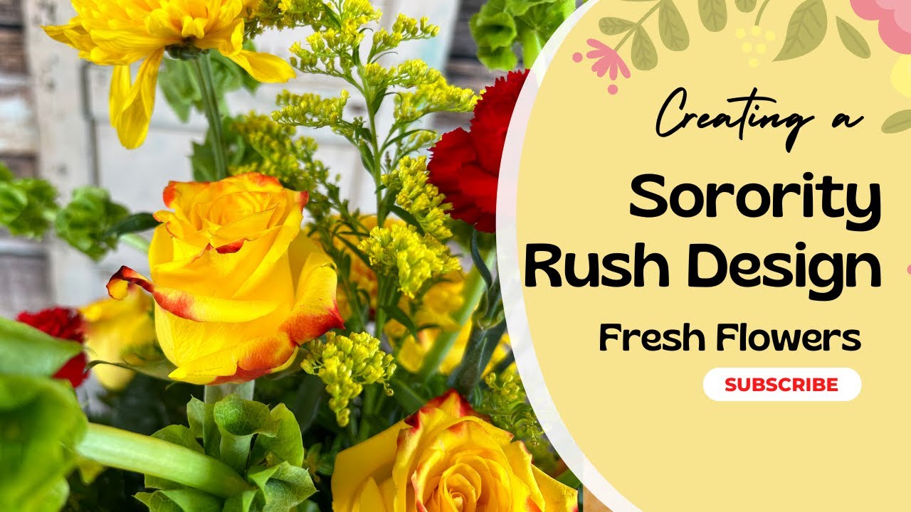 Making Beautiful Flowers for a College Sorority!