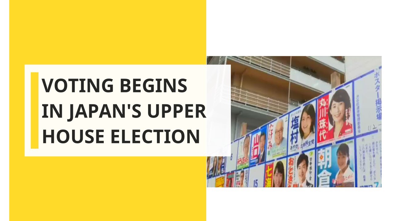 Voting begins in Japan's upper house election