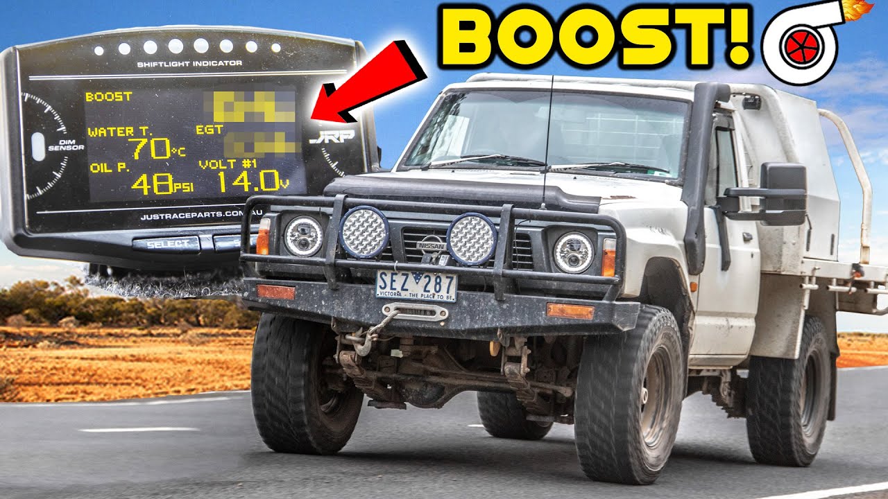 How Much BOOST does my TURBO TD42 4x4 Make? DID it get TOO HOT!? | JRP 14in1 Gauge Install