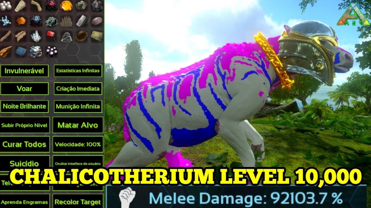 Ark mobile ||TAMING CHALICOTHERIUM LEVEL 10,000