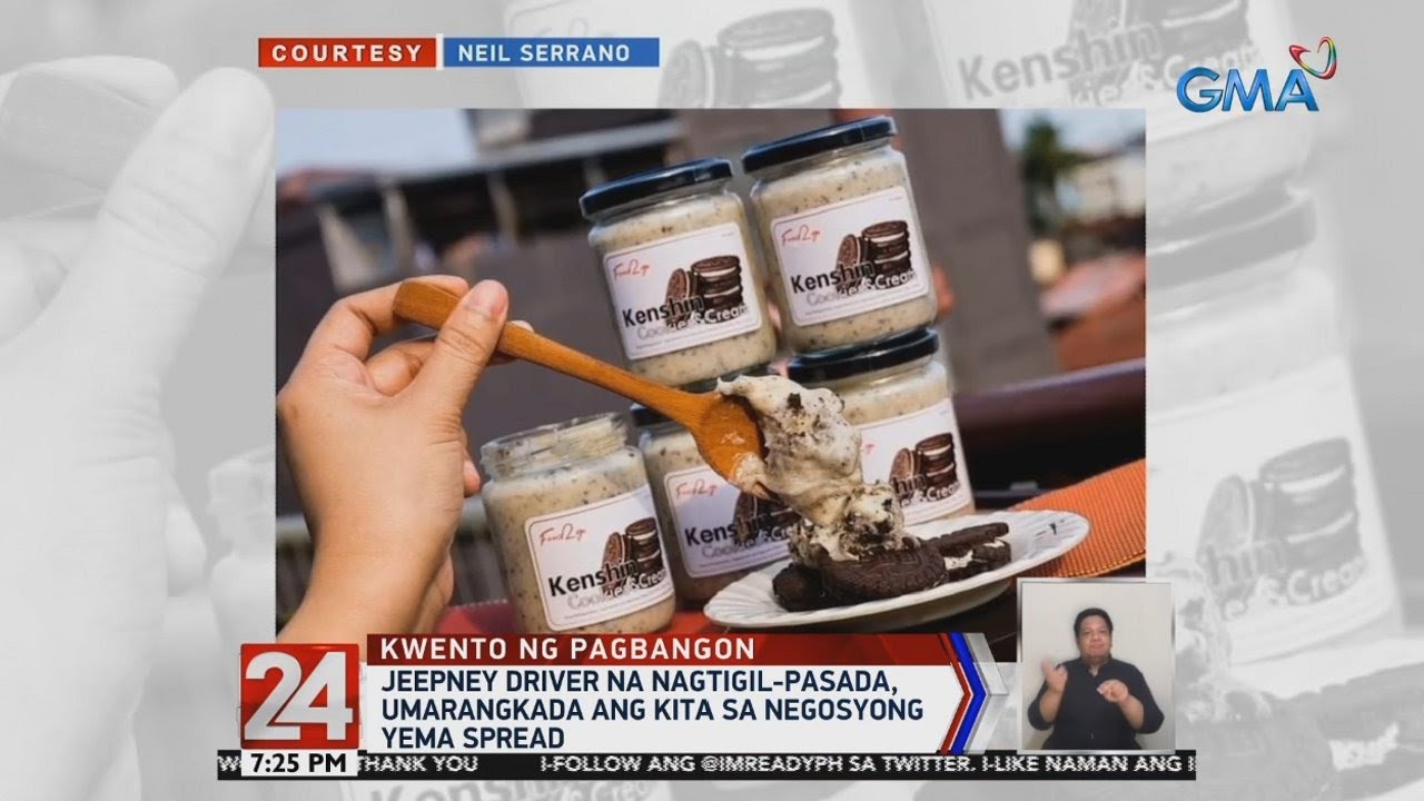 24 Oras: Jeepney driver na nagtigil-pasada, umarangkada ang kita sa negosyong yema spread