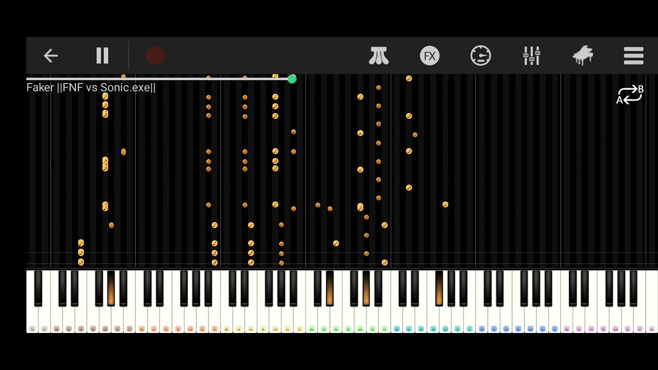 Faker song fnf in piano 🎹 😅لكن احتجت مساعده