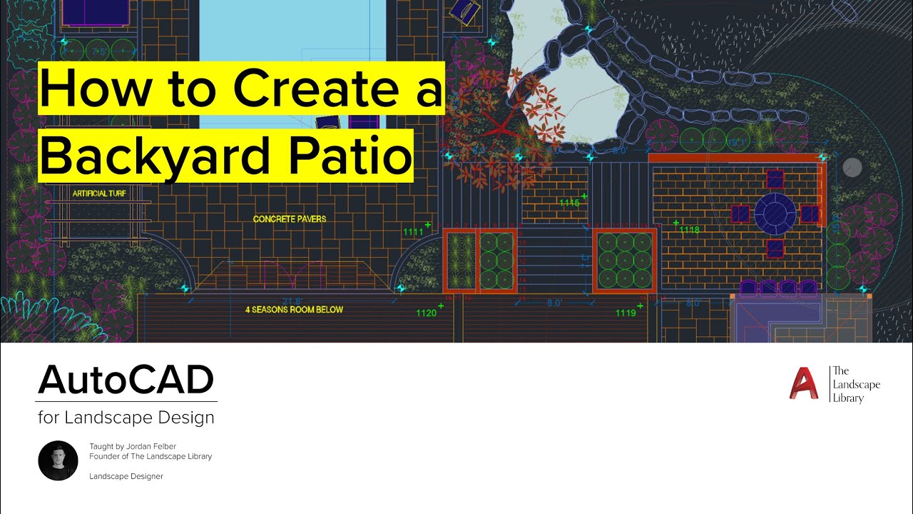 05. How to Design a Patio | AutoCAD for Landscape Design