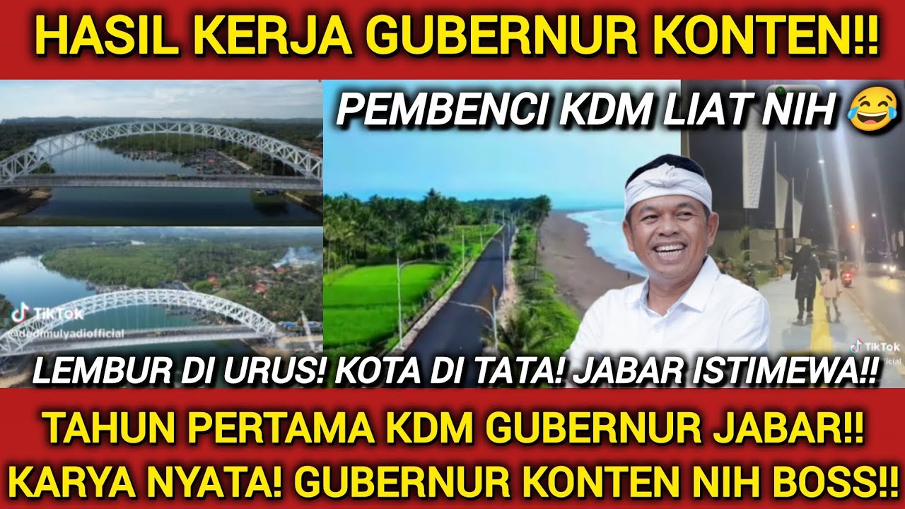 HASIL KERJA GUBERNUR KONTEN NIH BOSS‼️ TAHUN PERTAMA KDM JADI GUBERNUR JABAR JADI SOROTAN‼️