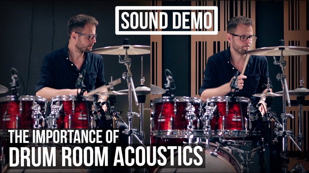 The importance of room acoustic treatment for drum recording: Ambience sound comparison