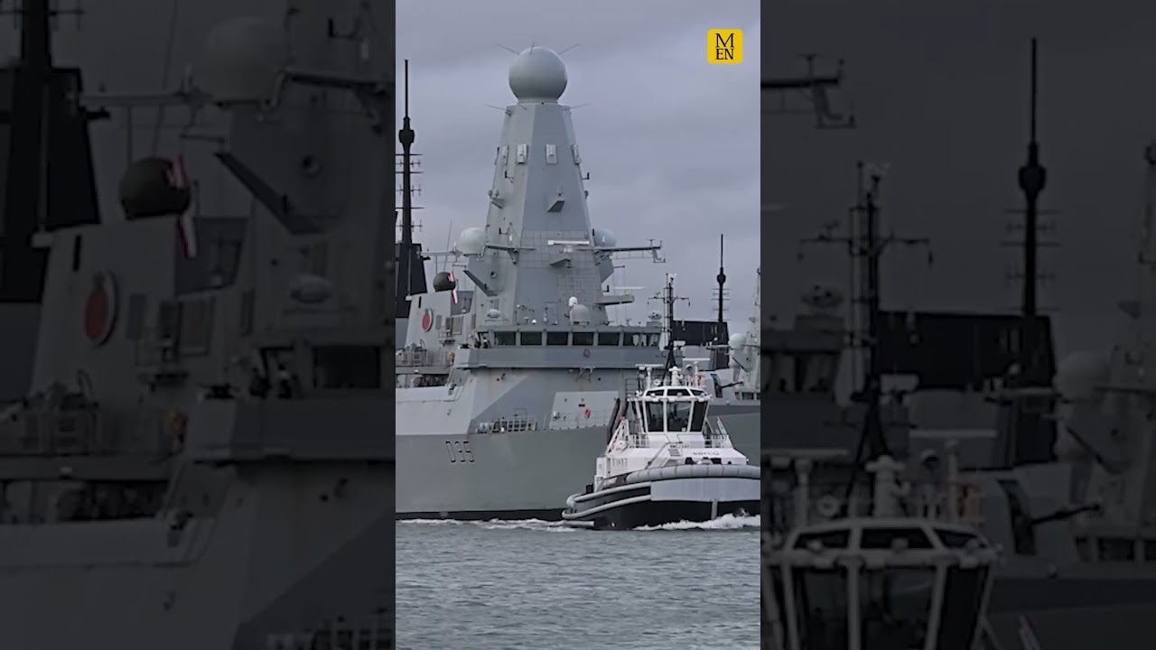 HMS Dragon sets sail a week after deployment announced