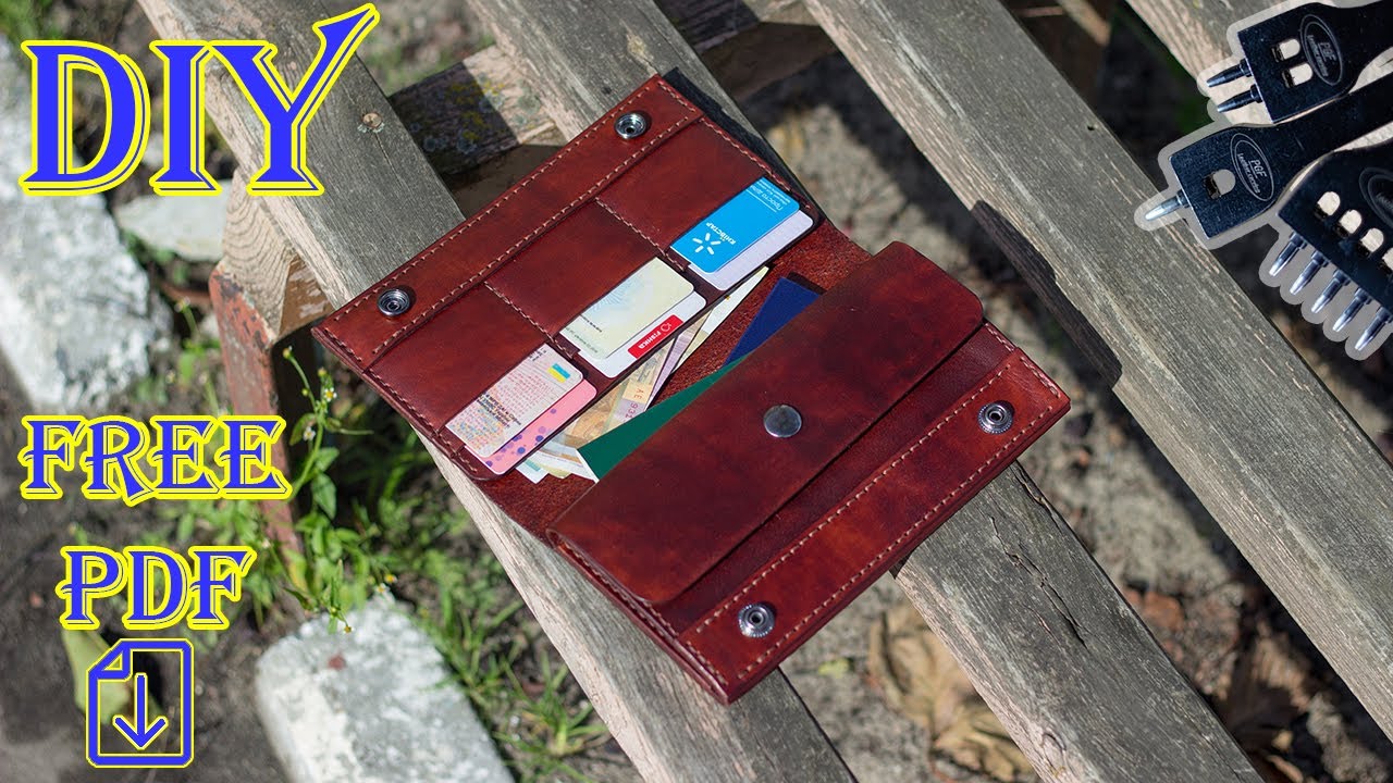 [DIY] Вместительное портмоне под карточки, паспорт и автодокументы из кожи от #Vestgar