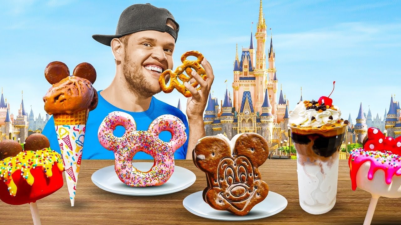 24 HORAS COMENDO SOMENTE NA DISNEY ‹ Edukof ›
