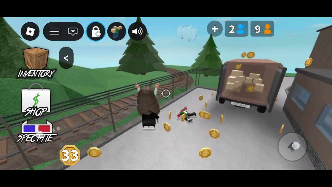 Joguei murder com a minha prima no roblox 