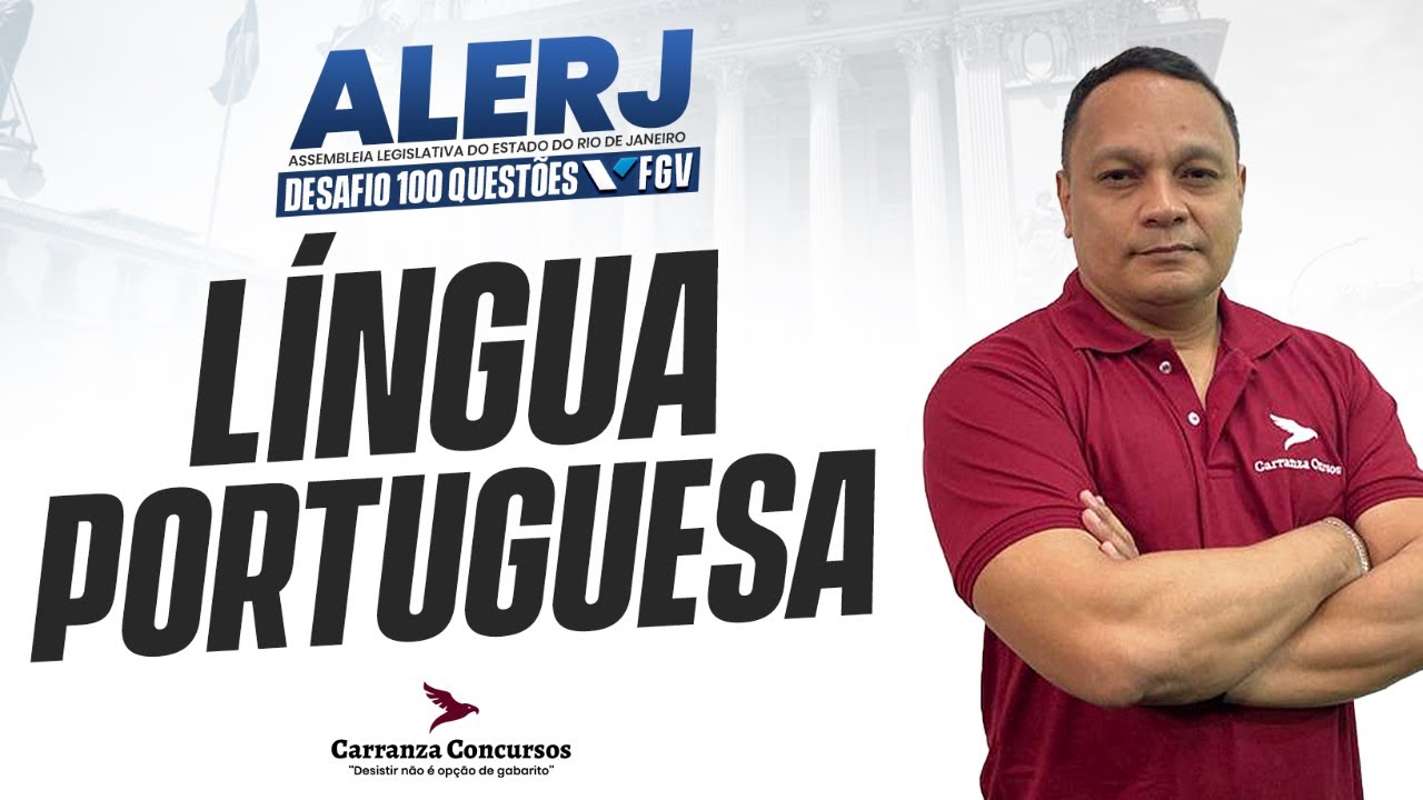 Concurso ALERJ: L&iacute;ngua Portuguesa Teoria Completa para Gabaritar!