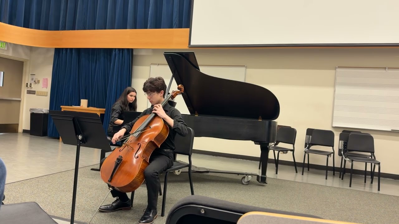 Evan and Zoe: Beethoven Cello Sonata in A Major (Mvmt. 1)