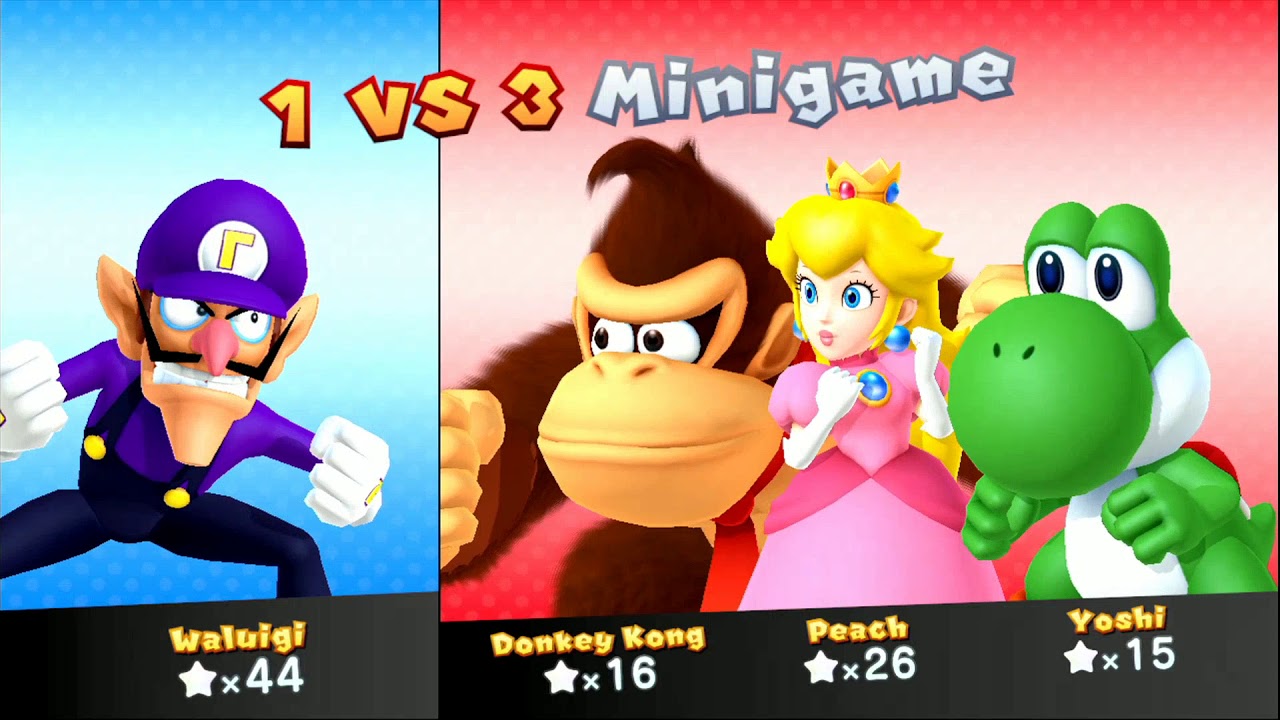 Mario Party 10 - Chaos Castle( 2 Player )Waluigi 1 & 3 Yoshi,DK,Yoshi Master Difficulty # 23