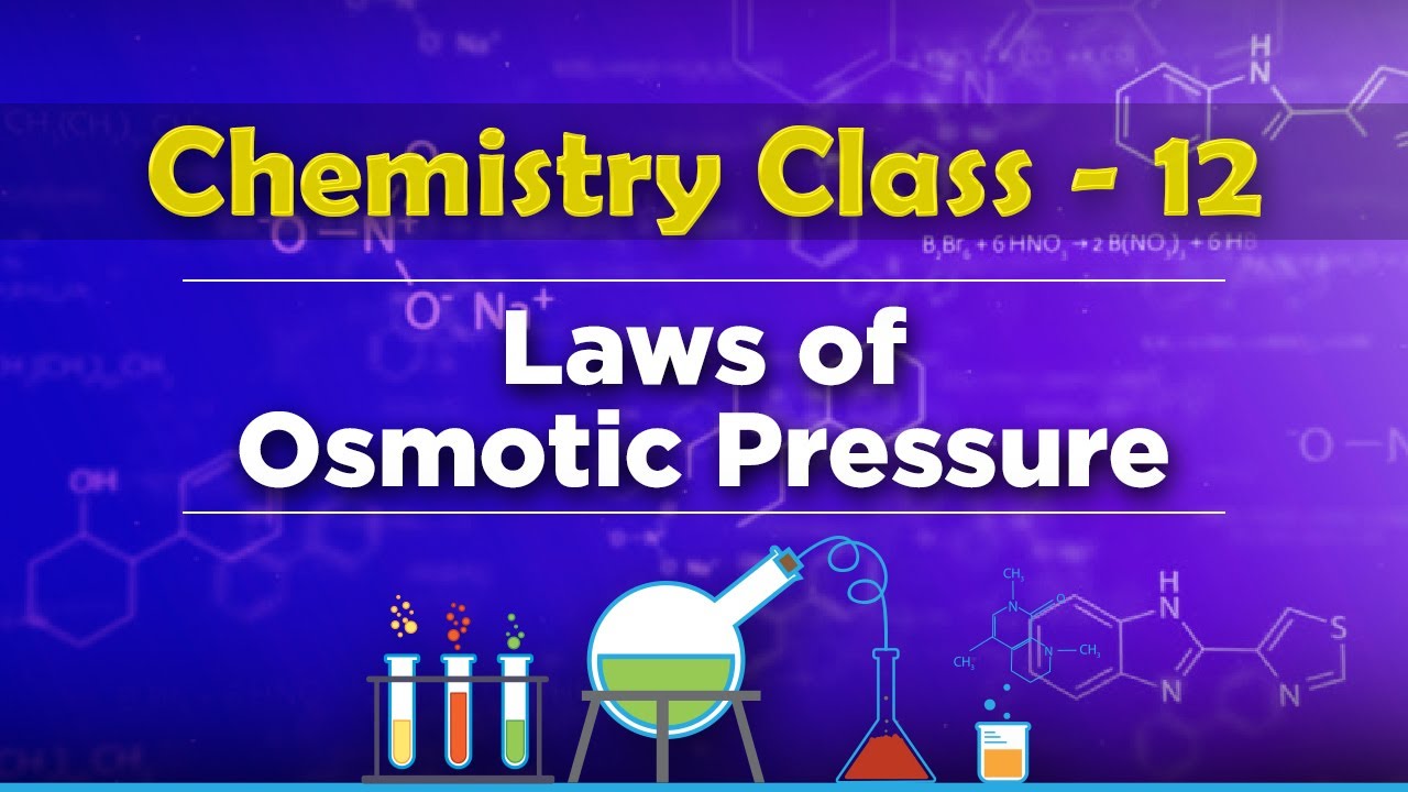 Laws of Osmotic Pressure - Solution and Colligative Properties - Chemistry Class 12