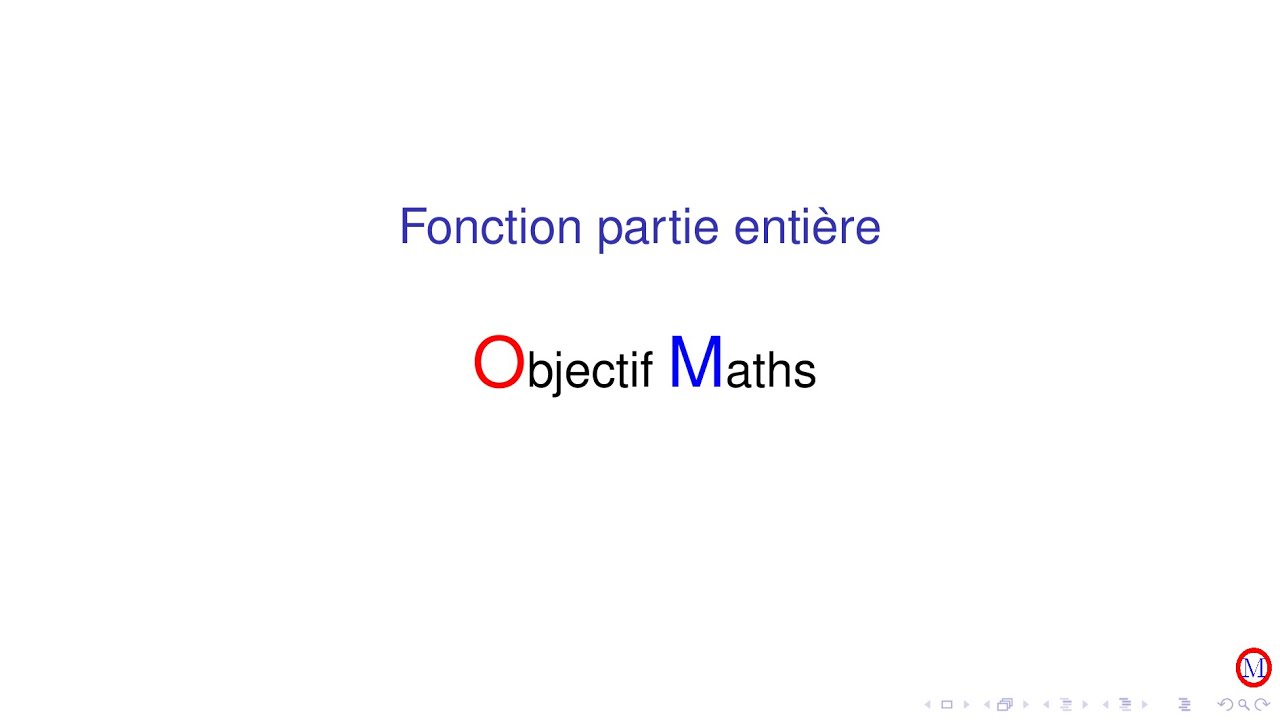 Partie entiere