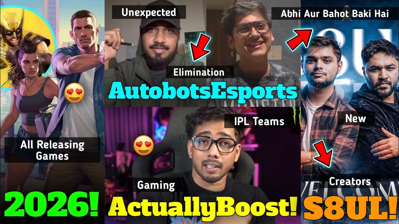 Autobots Unexpected Elimination, Scout On Boost Gaming, Mortal On FF & PUBG PC Esports, FFMIC,BGIS26