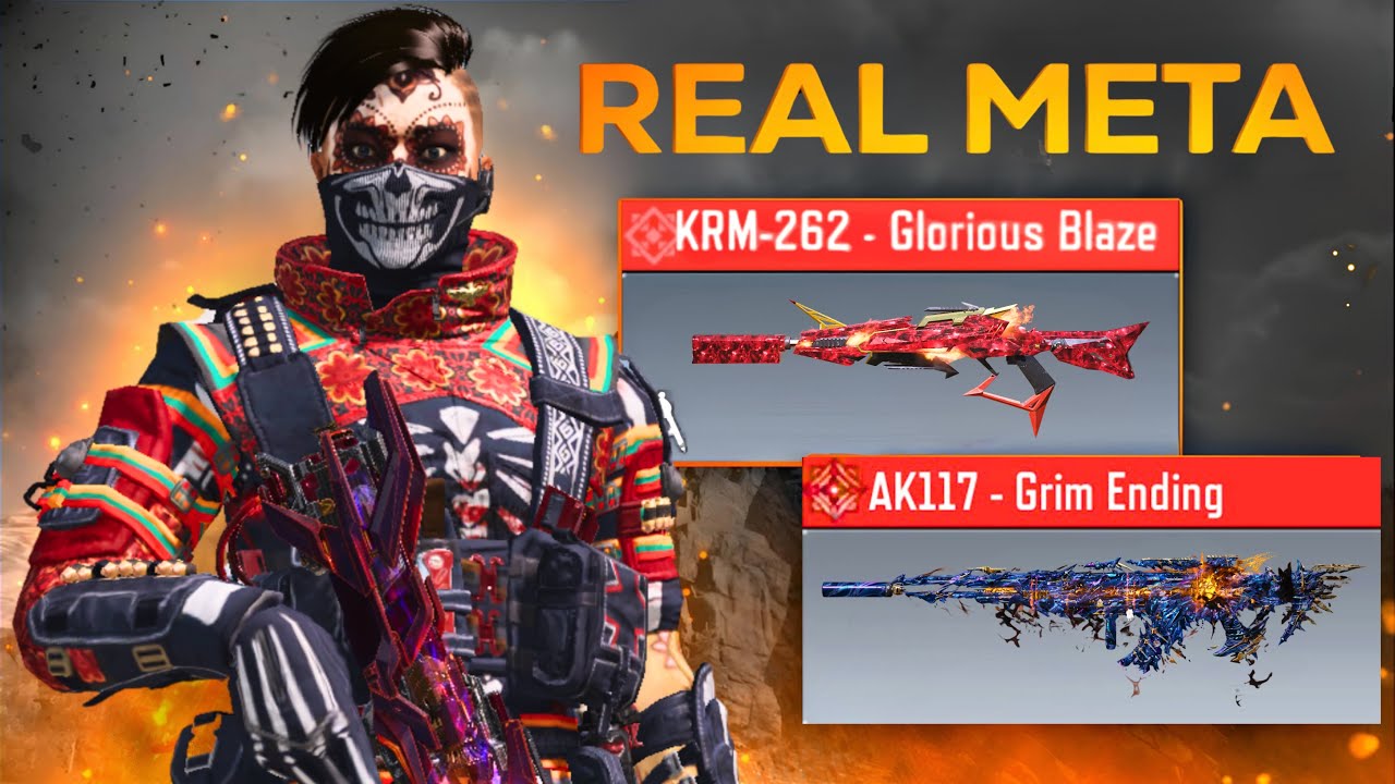 *KRM GLORIOUS BLAZE AND AK117 GRIM ENDING MYTHIC MAXED IN TRYHARD LOBBY FULL GAMEPLAY SOLO vs SQUADS